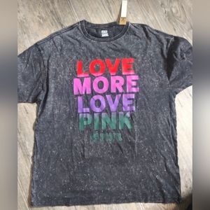 Pink VS over size shirt.